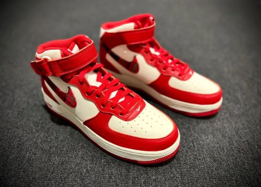 Giày Nike Air Force 1 Mid '07 LX 'Red Plaid' DV0792-101 - Ảnh 5