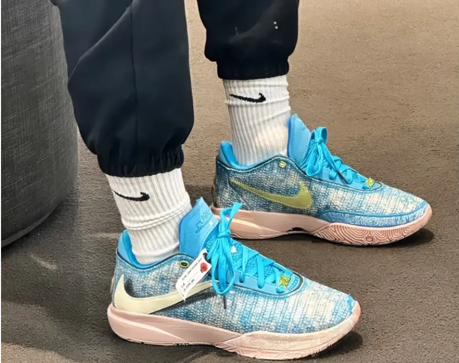 Giày Nike LeBron XX ASW EP 'Blue Lightning Coconut Milk' DV1192-400 - Ảnh 3