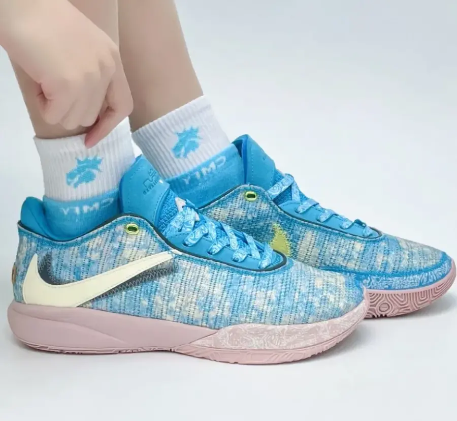 Giày Nike LeBron XX ASW EP 'Blue Lightning Coconut Milk' DV1192-400 - Ảnh 5