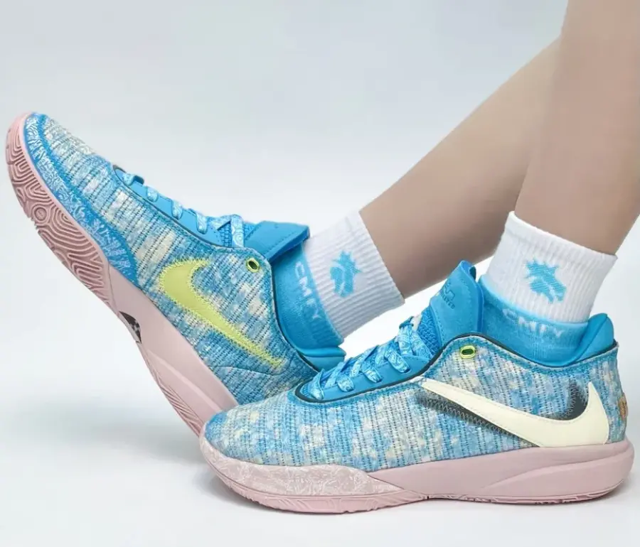 Giày Nike LeBron XX ASW EP 'Blue Lightning Coconut Milk' DV1192-400 - Ảnh 8