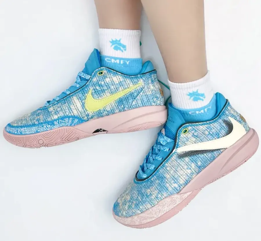 Giày Nike LeBron XX ASW EP 'Blue Lightning Coconut Milk' DV1192-400 - Ảnh 7
