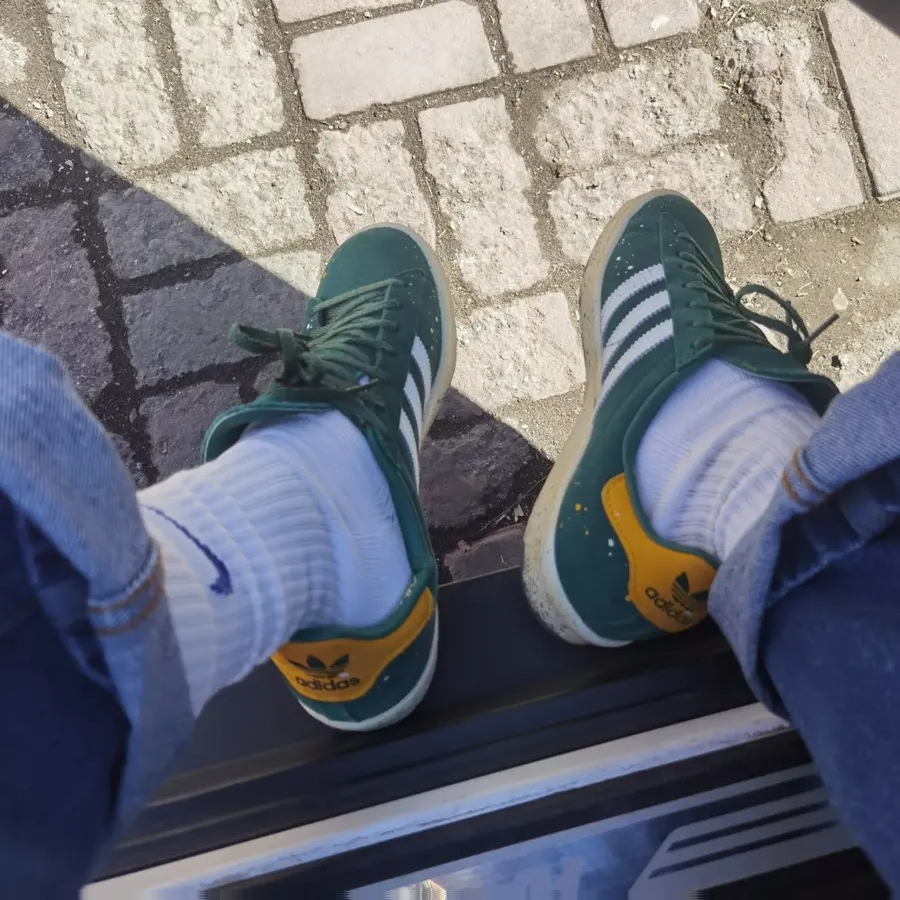 Giày Adidas COOK x Campus 80 'Paint Splatter Dark Green' GY7005 - Ảnh 4