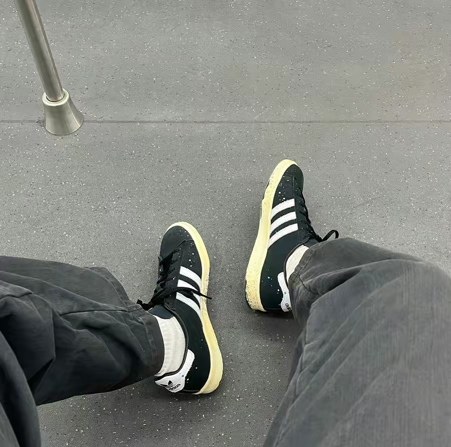 Giày Adidas COOK x Campus 80 'Paint Splatter Black' GY7006 - Ảnh 7