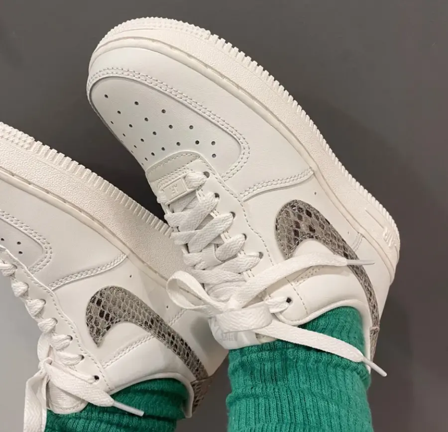 Giày Nike Air Force 1 '07 'Phantom Ivory Snakeskin' DD8959-002 - Ảnh 4