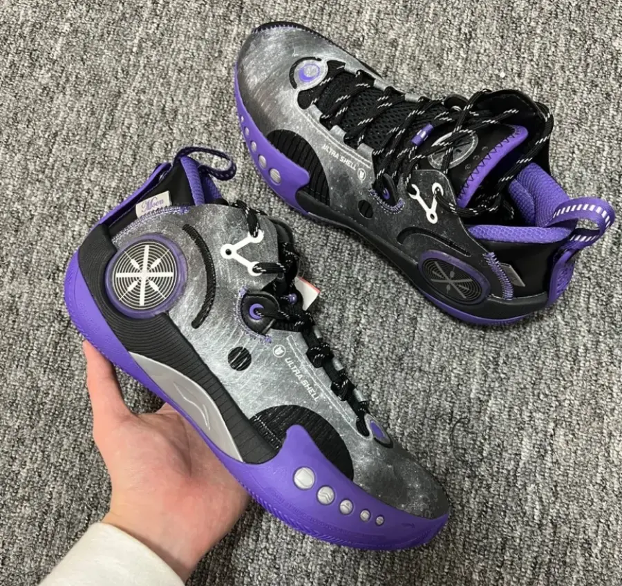 Alternative view of Giày Lining Phantom 3 'Black Purple' ABPR049-5