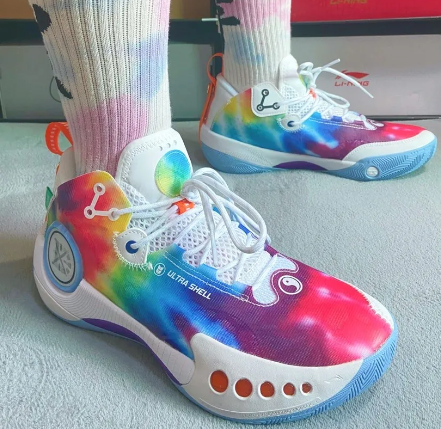 Giày Lining Phantom 3 'White Rainbow' ABPR049-8 - Ảnh 3