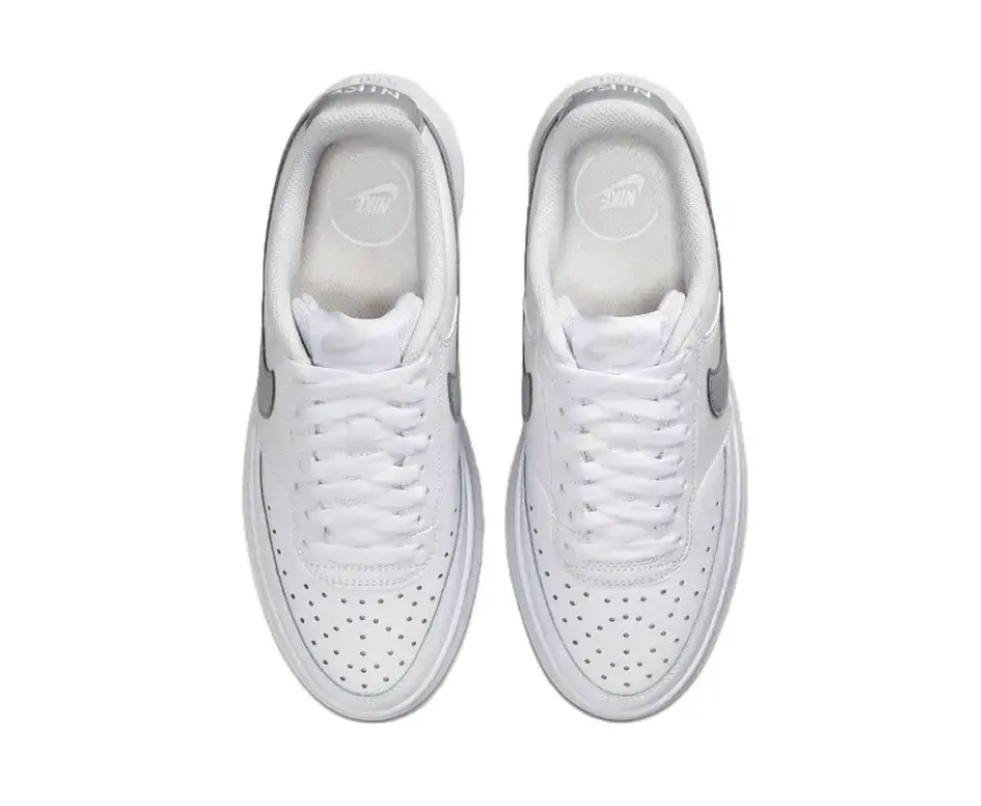 Giày Nike Court Vision Alta Low 'White Grey' DM0113-101 - Ảnh 7