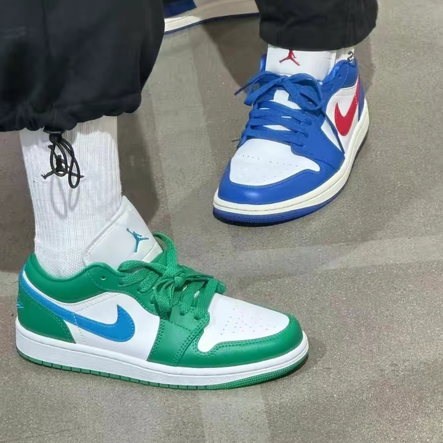 Giày Nike Air Jordan 1 Low 'Lucky Green' DC0774-304 - Ảnh 7