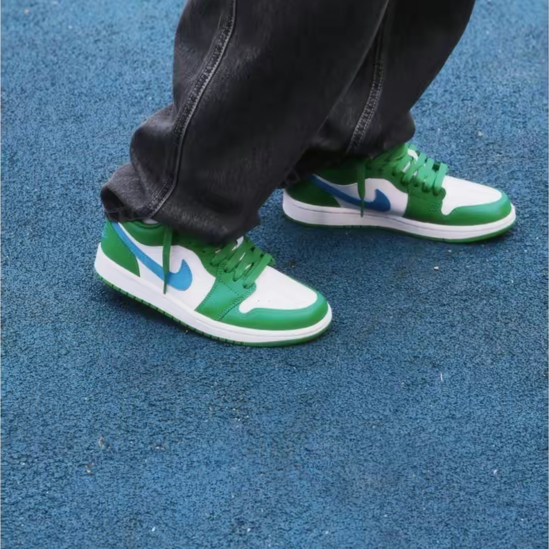 Giày Nike Air Jordan 1 Low 'Lucky Green' DC0774-304 - Ảnh 4