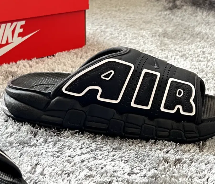 Dép Nike Air More Uptempo Slide 'Black White' DV2132-001 - Ảnh 4