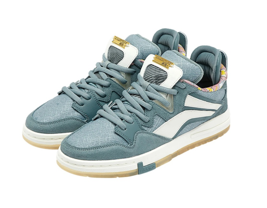 Giày Li Ning Weiwu Pro Skateboard Shoes Sapphire Limited AECR115-1 - Ảnh 5