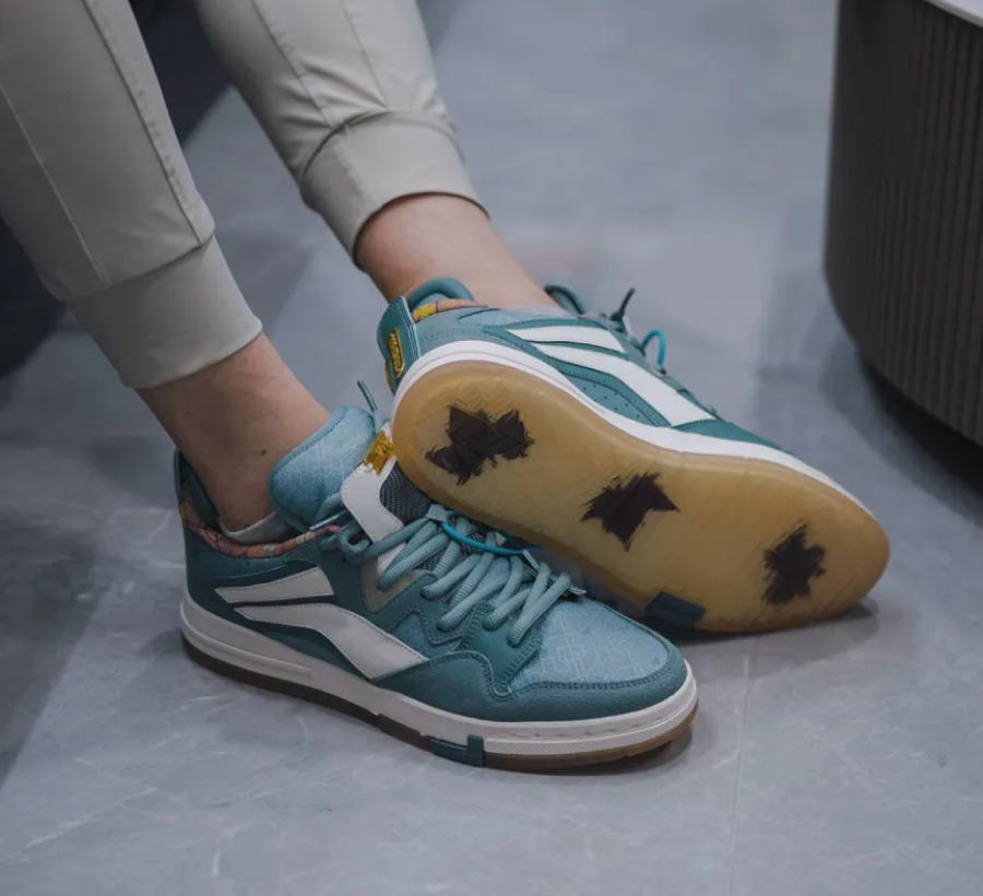 Giày Li Ning Weiwu Pro Skateboard Shoes Sapphire Limited AECR115-1 - Ảnh 4