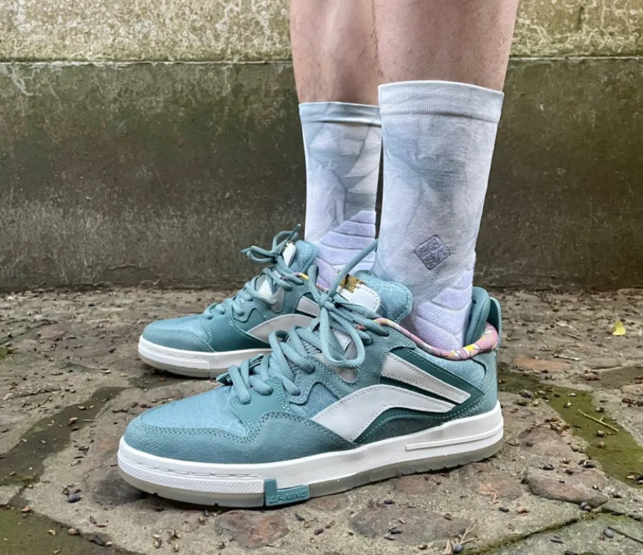 Giày Li Ning Weiwu Pro Skateboard Shoes Sapphire Limited AECR115-1 - Ảnh 3