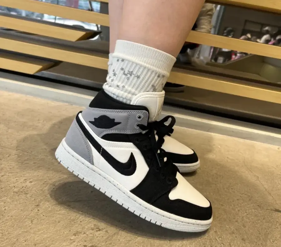 Giày Nike Air Jordan 1 Mid SE ‘Canvas’ DV0427-100 - Ảnh 4