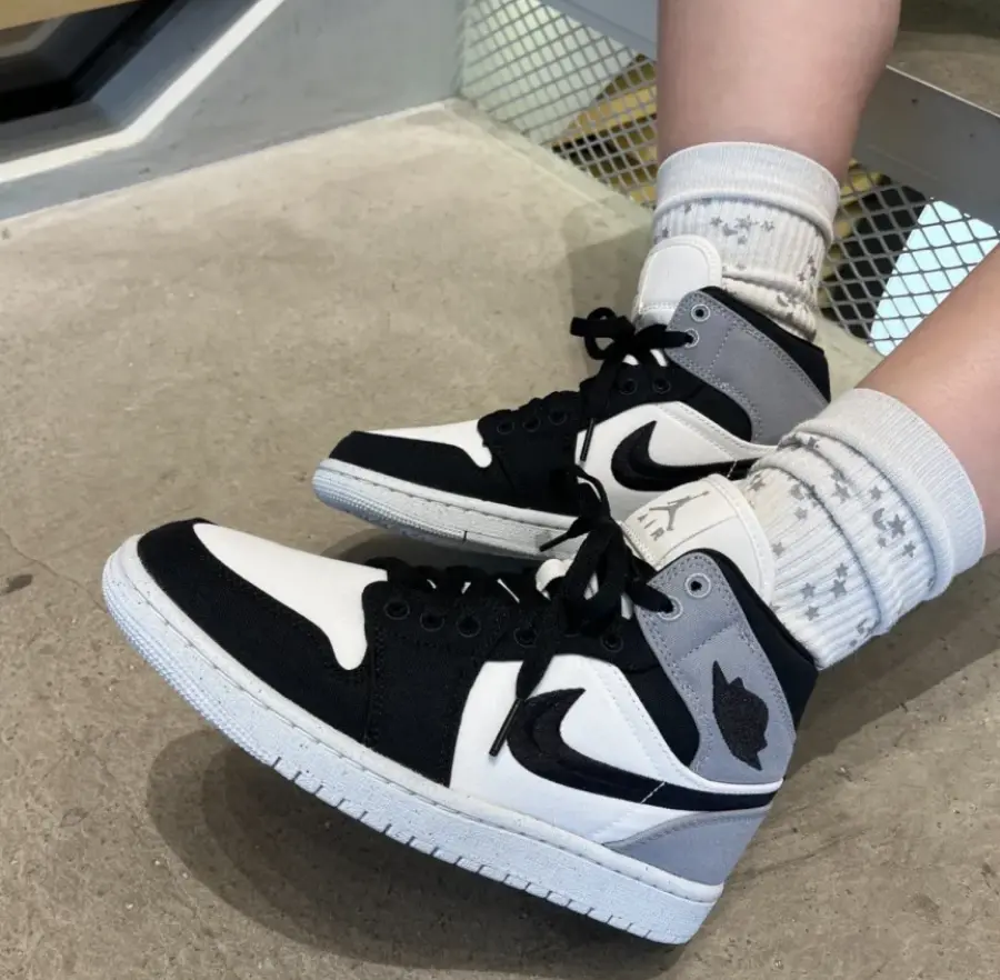 Giày Nike Air Jordan 1 Mid SE ‘Canvas’ DV0427-100 - Ảnh 5