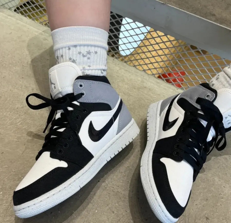 Giày Nike Air Jordan 1 Mid SE ‘Canvas’ DV0427-100 - Ảnh 6