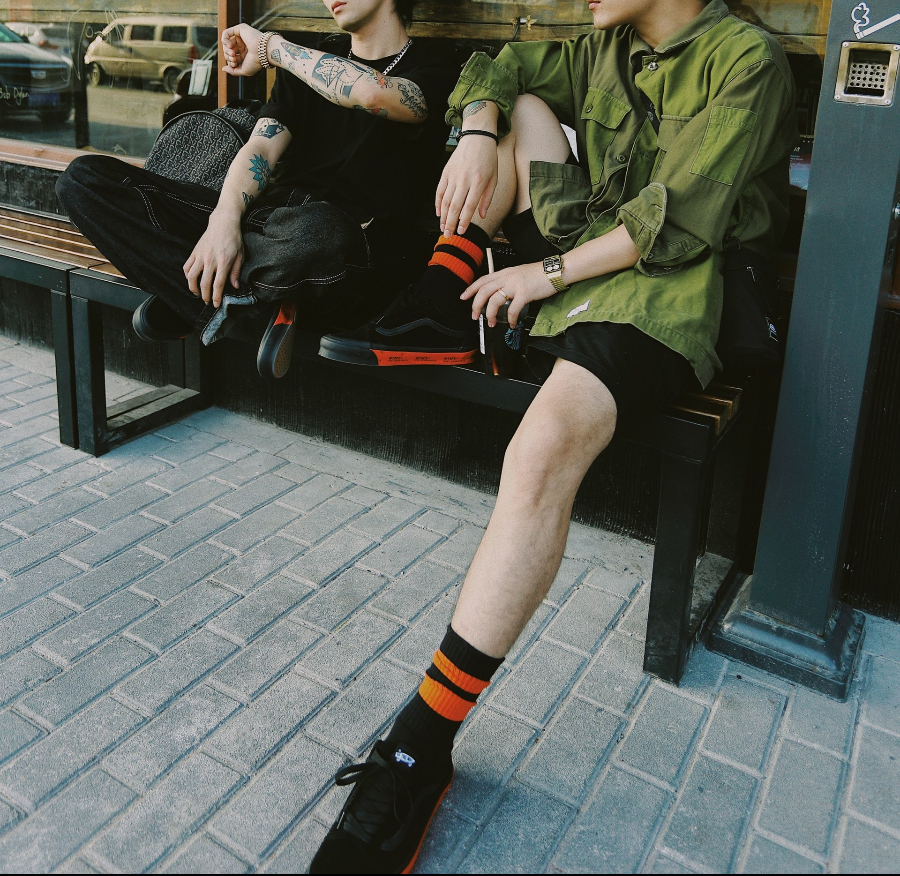 Giày Vans WTAPS x Old Skool LX 'Black Orange' VN0A4P3X20E - Ảnh 5