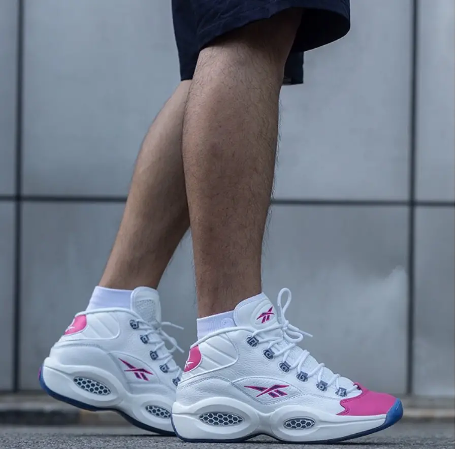 Alternative view of Giày Reebok Question Mid 'Eric Emanuel Pink Toe' FX7441