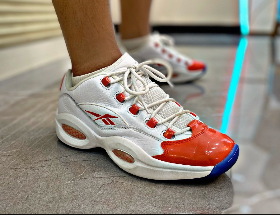 Giày Reebok Question Low 'Patent Toe Orange' FX4999 - Ảnh 4