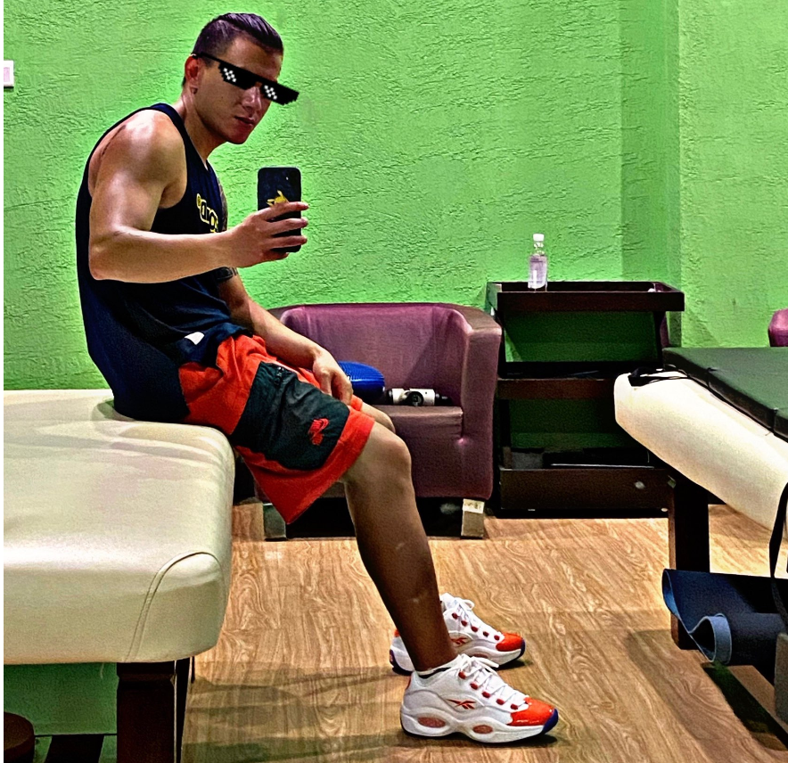 Giày Reebok Question Low 'Patent Toe Orange' FX4999 - Ảnh 2