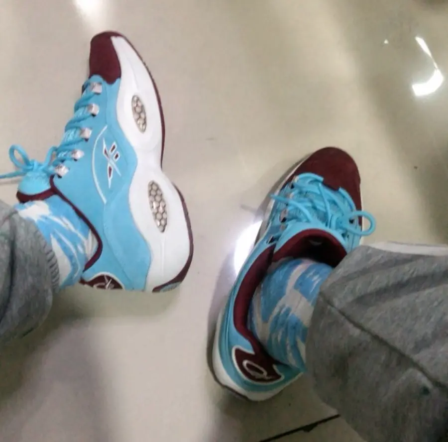 Giày Reebok Question Low Phillies 'Blue Burgundy' GZ0990 - Ảnh 3