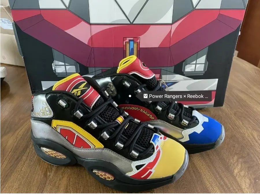 Giày Reebok Question Mid 'Power Rangers Megazord' GY0590 - Ảnh 3