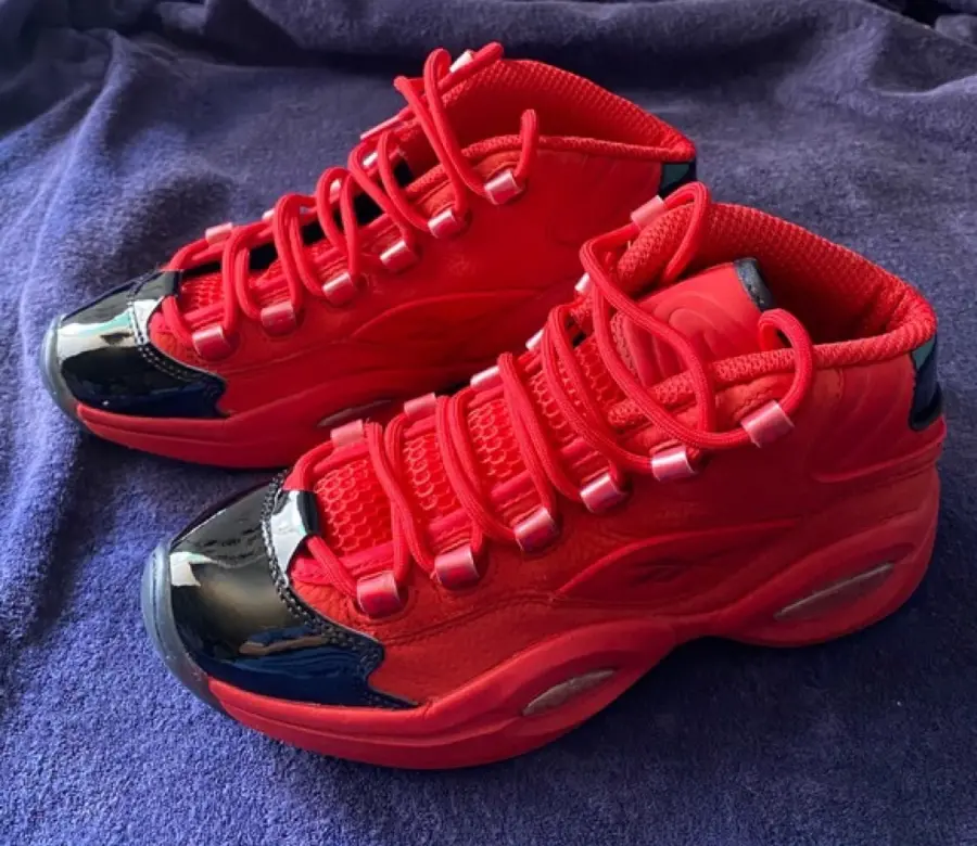 Giày Reebok Question Mid Heart Over Hype 'Red Black' FW5304 - Ảnh 3