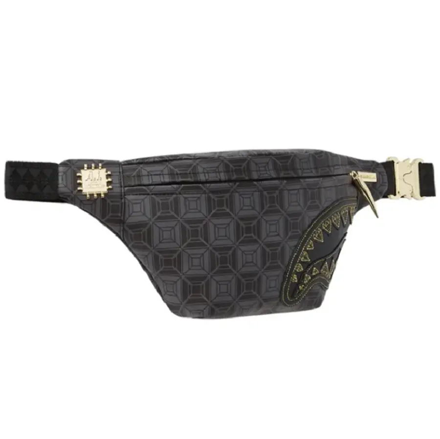 Túi Sprayground Checkerboard Shark Mouth Messenger Bag 'Black' W0845114