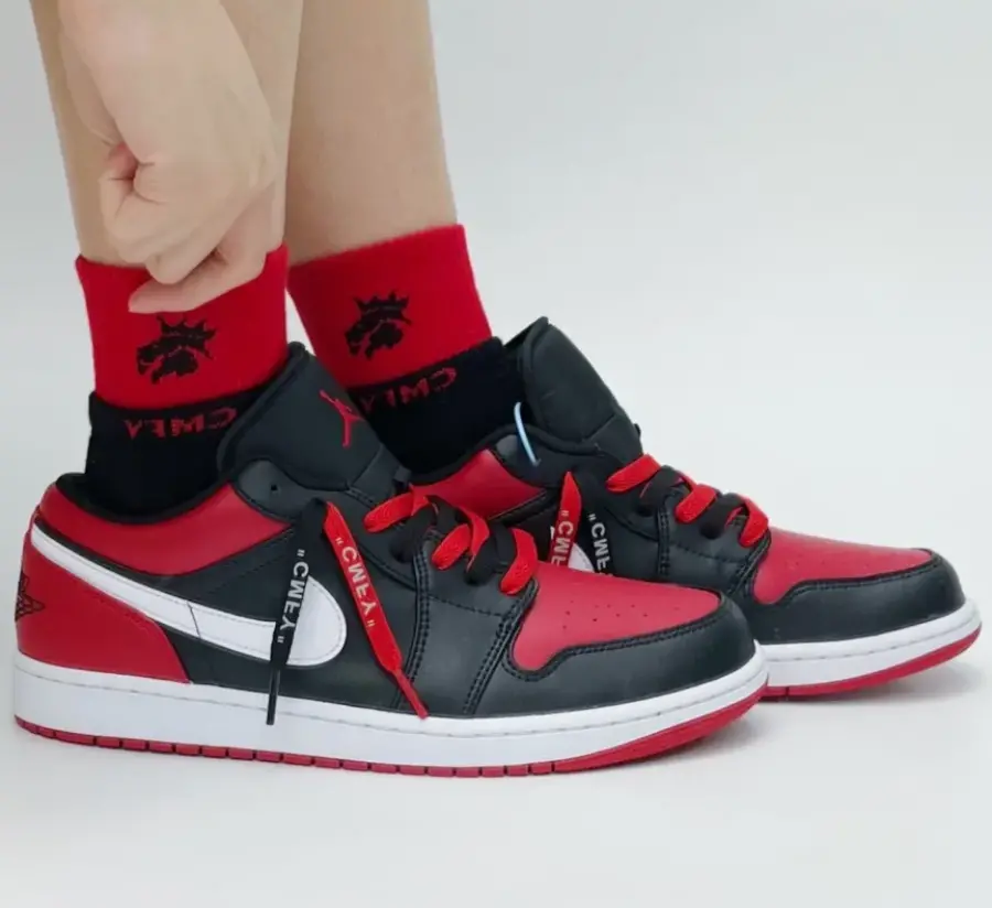Giày Nike Air Jordan 1 Low 'Alternate Bred Toe' 553558-066 - Ảnh 3