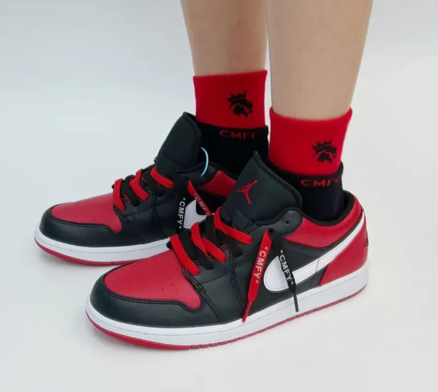 Giày Nike Air Jordan 1 Low 'Alternate Bred Toe' 553558-066 - Ảnh 5