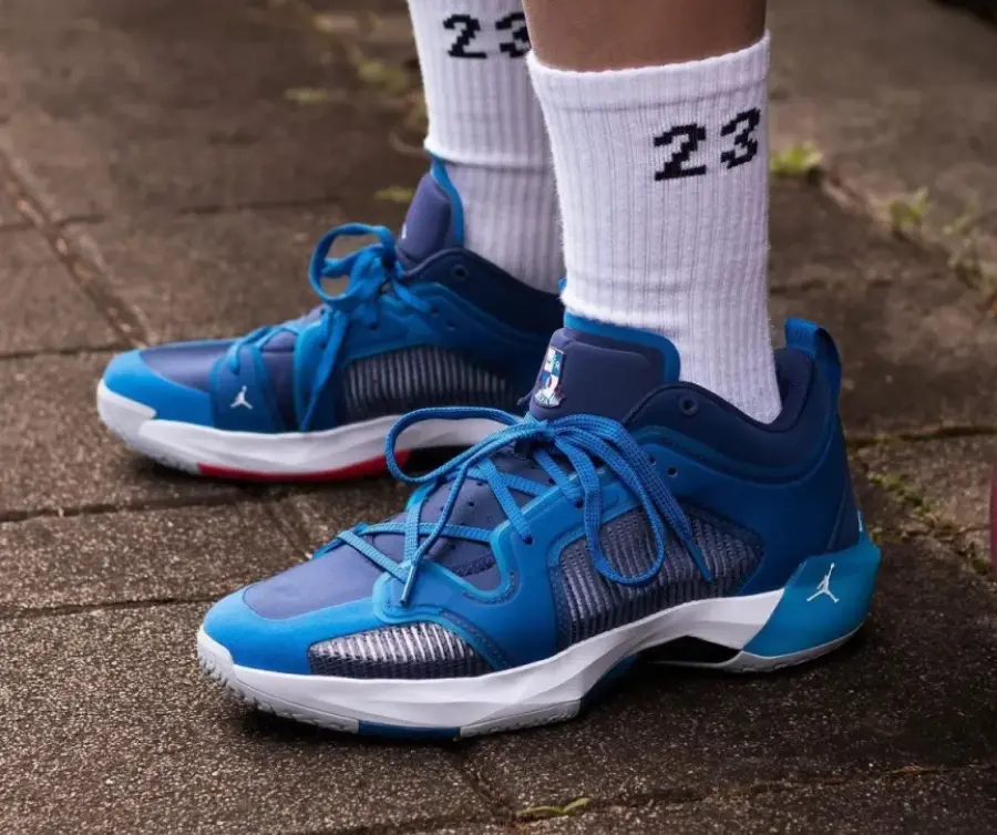 Giày Nike Air Jordan XXXVII Low PF 'Blue' DV9908-401 - Ảnh 6