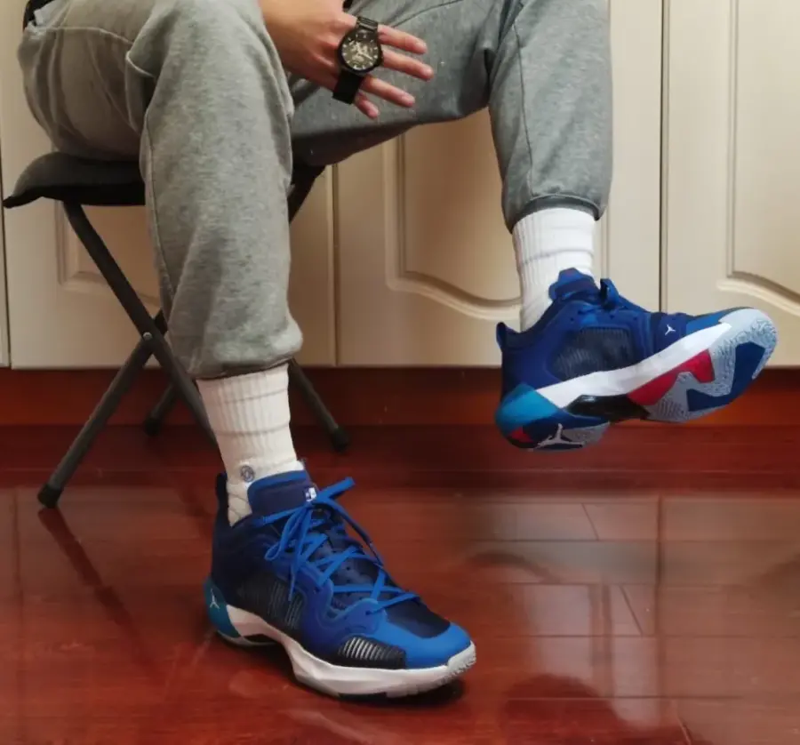 Giày Nike Air Jordan XXXVII Low PF 'Blue' DV9908-401 - Ảnh 3