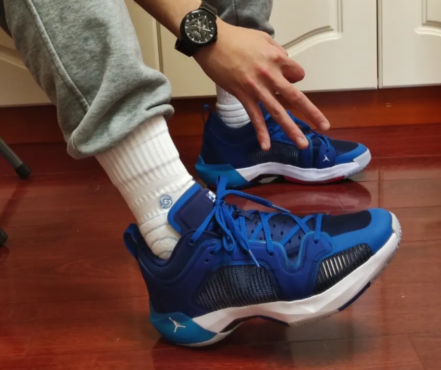 Giày Nike Air Jordan XXXVII Low PF 'Blue' DV9908-401 - Ảnh 7