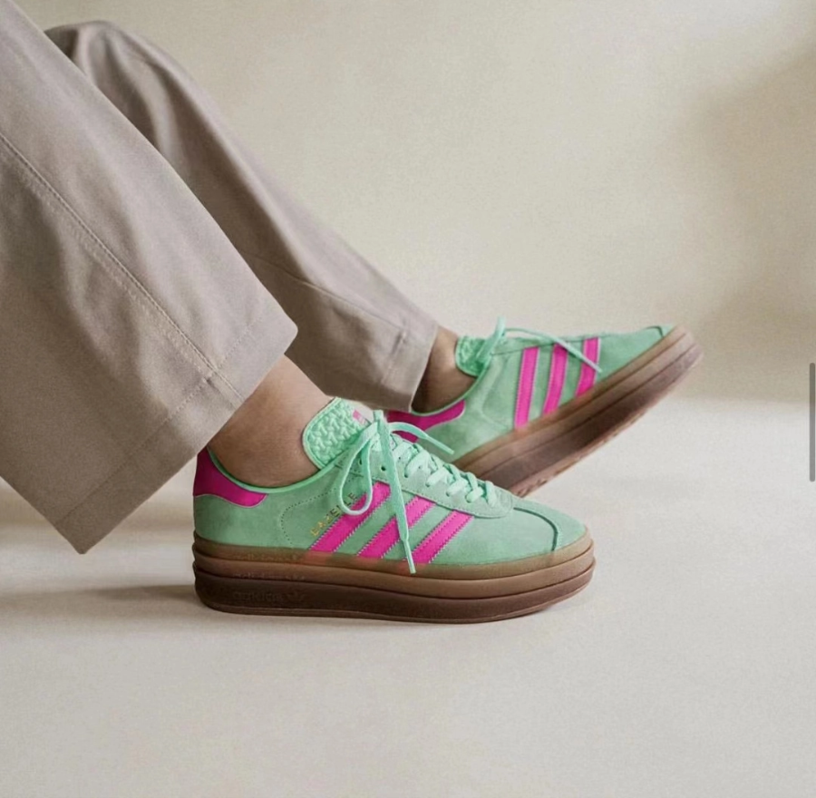 Giày Adidas Gazelle Bold 'Pulse Mint Pink' H06125 - Ảnh 2