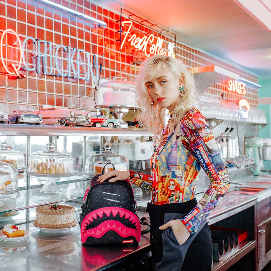 Balo Sprayground Library Bag 'Black Pink' W0525734 - Ảnh 4