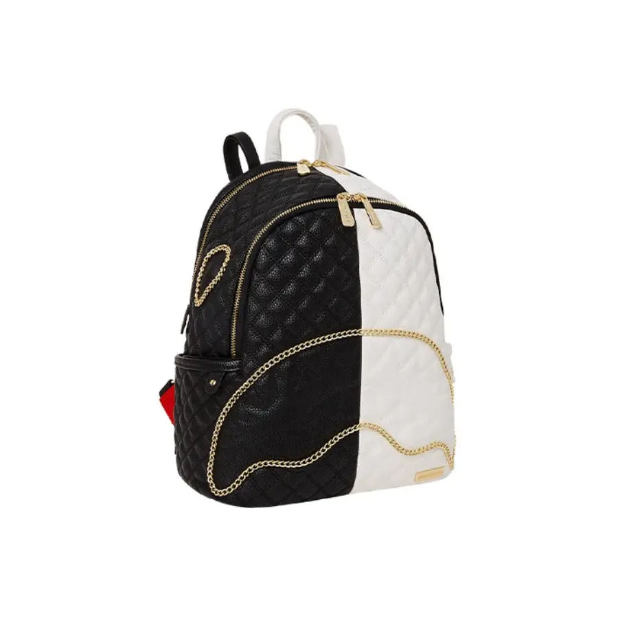 Balo Sprayground Stitching Rhombus 'Black White' 910B4424NSZ - Ảnh 4