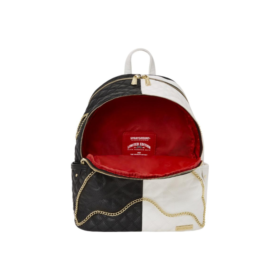 Balo Sprayground Stitching Rhombus 'Black White' 910B4424NSZ - Ảnh 2