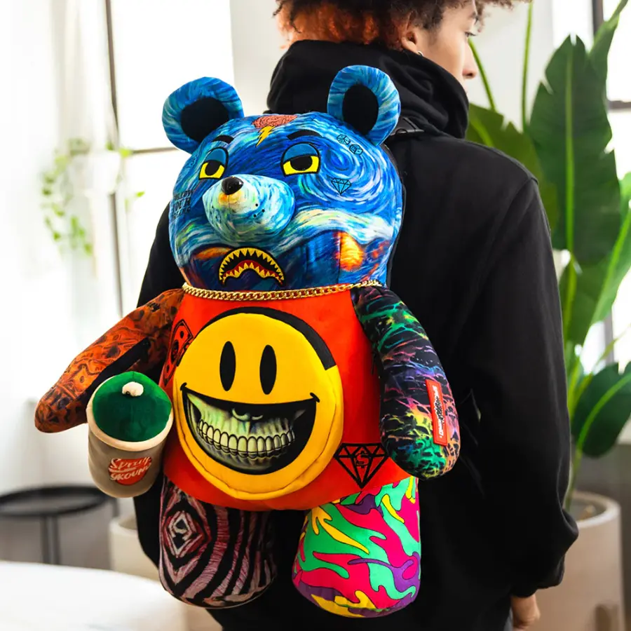 Balo Sprayground Plush Doll x Ron English 'Multicolor' W0917007 - Ảnh 4