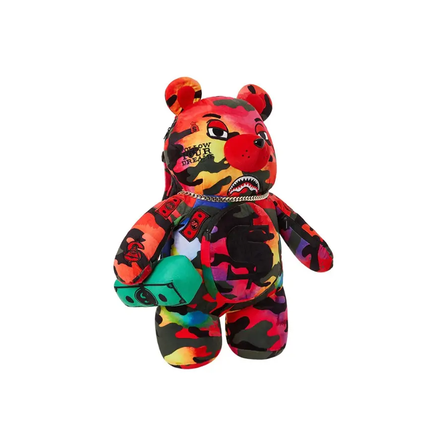Balo Sprayground Plush Doll 'Red Camo' W0827010 - Ảnh 4