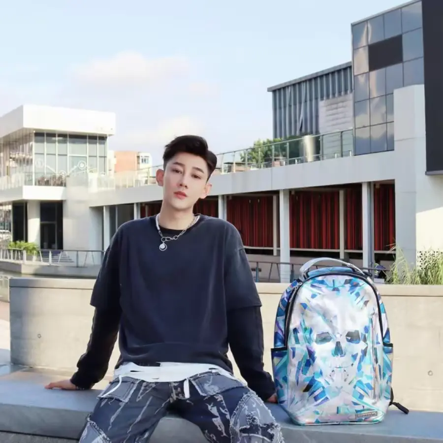Balo Sprayground Diamond Series 'Skull Print' W0635801 - Ảnh 3