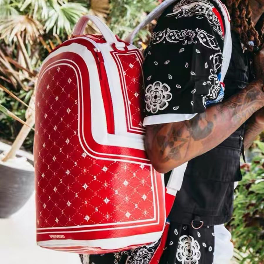 Balo Sprayground Bandana 'Red' B4181NSZ - Ảnh 2