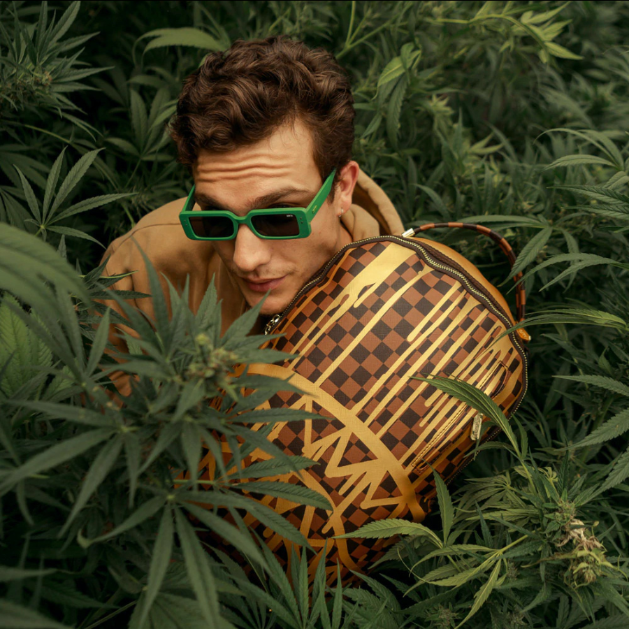 Balo Sprayground Flowing Shark Mouth 'Gold' W0815719 - Ảnh 5