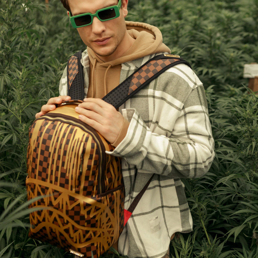 Balo Sprayground Flowing Shark Mouth 'Gold' W0815719 - Ảnh 4