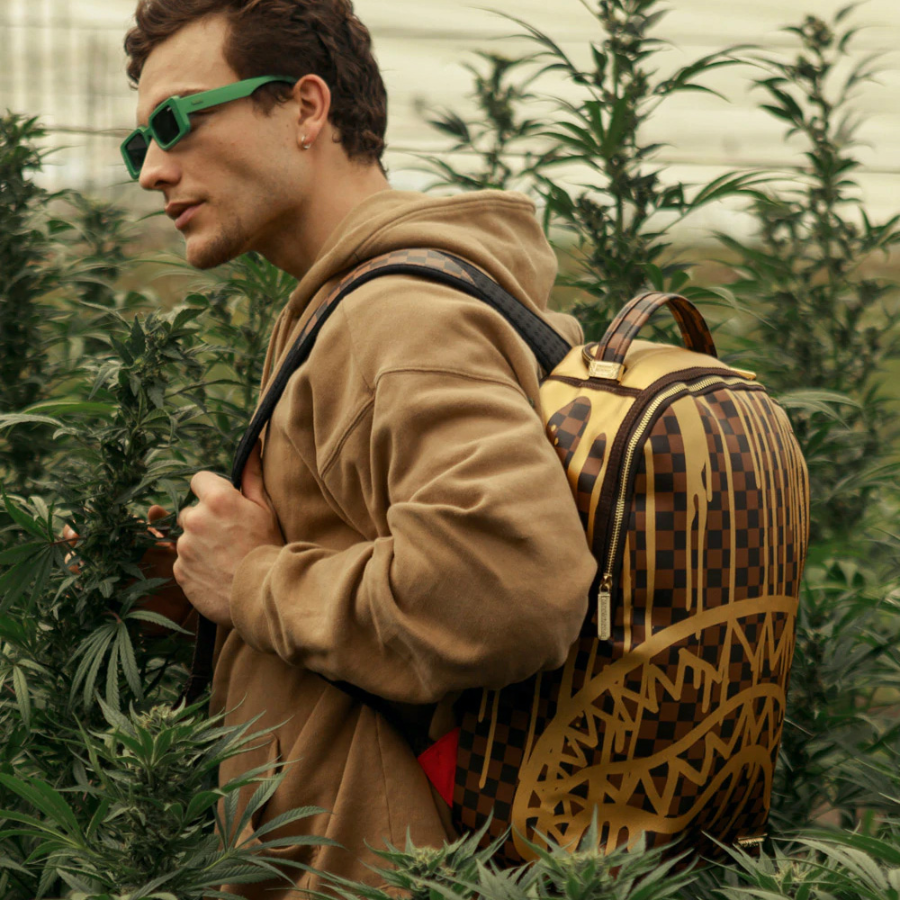 Balo Sprayground Flowing Shark Mouth 'Gold' W0815719 - Ảnh 6