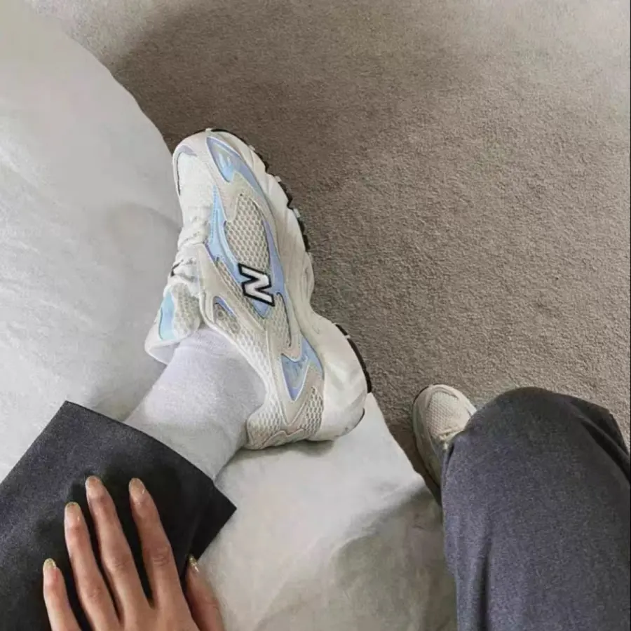 Giày New Balance 725 x Naked Copenhagen 'White Baby Blue' ML725NAK - Ảnh 4