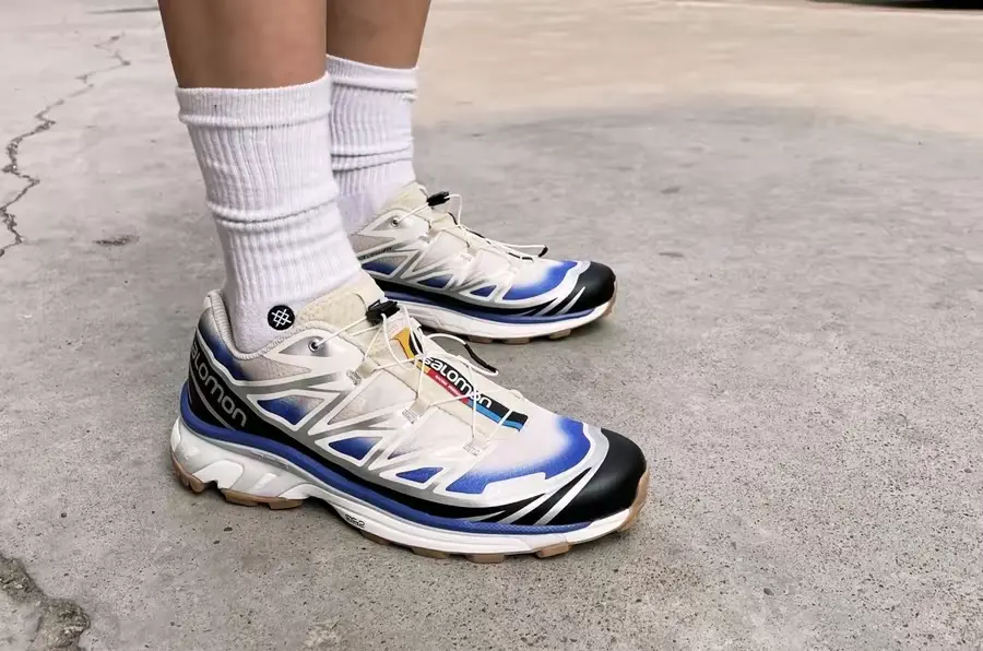 Giày Salomon XT-6 Skyline 'Bleached Sand Dazzling Blue' L41630000 - Ảnh 9