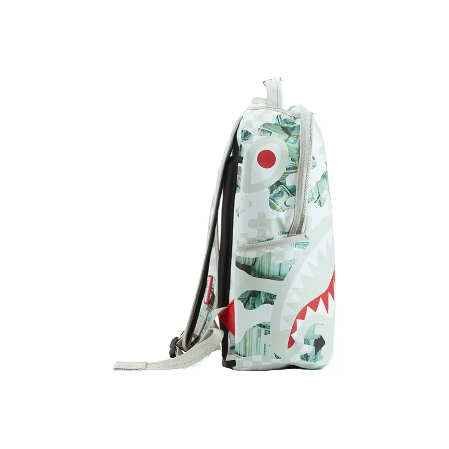 Alternative view of Balo Sprayground Checkerboard Stitching Shark Mouth 'White' W0845703