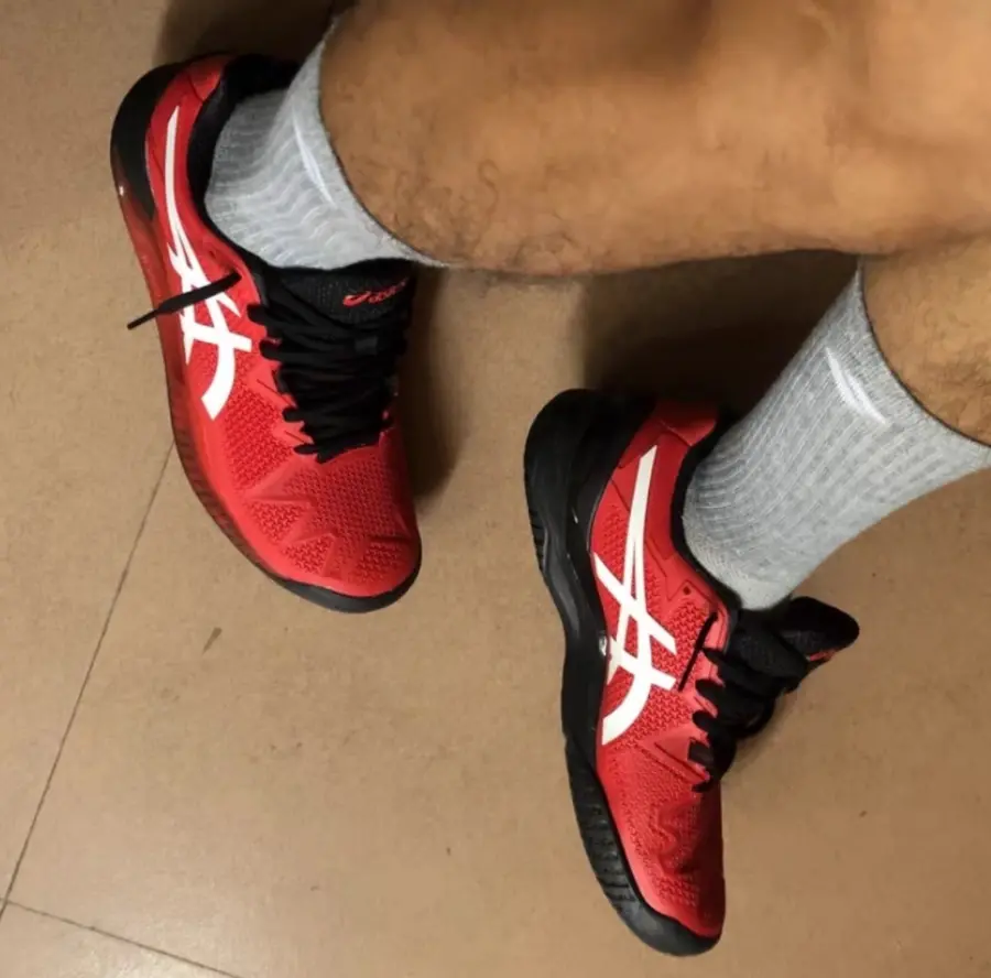 Giày Asics Gel Resolution 8 'Red Black' 1041A079-601 - Ảnh 5