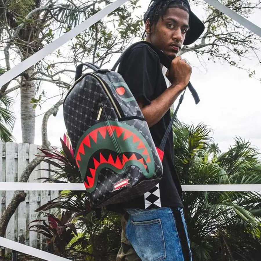 Balo Sprayground Retro Presbyopia Shark Mouth 'Black' W0735733 - Ảnh 4