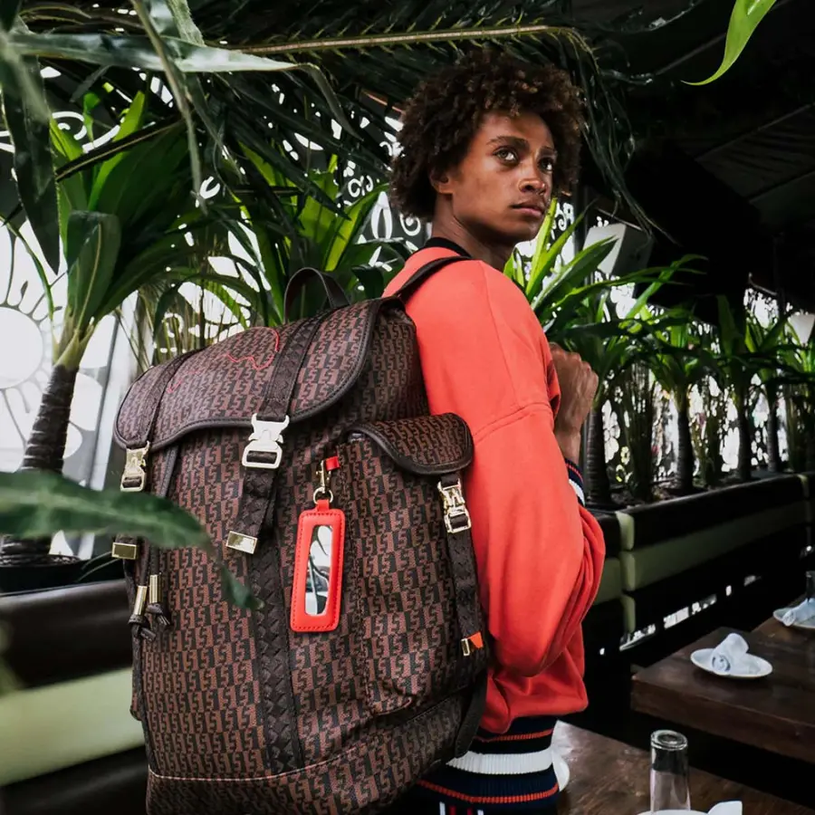Balo Sprayground Retro Wind Shark Mouth 'Brown' W0835706 - Ảnh 4
